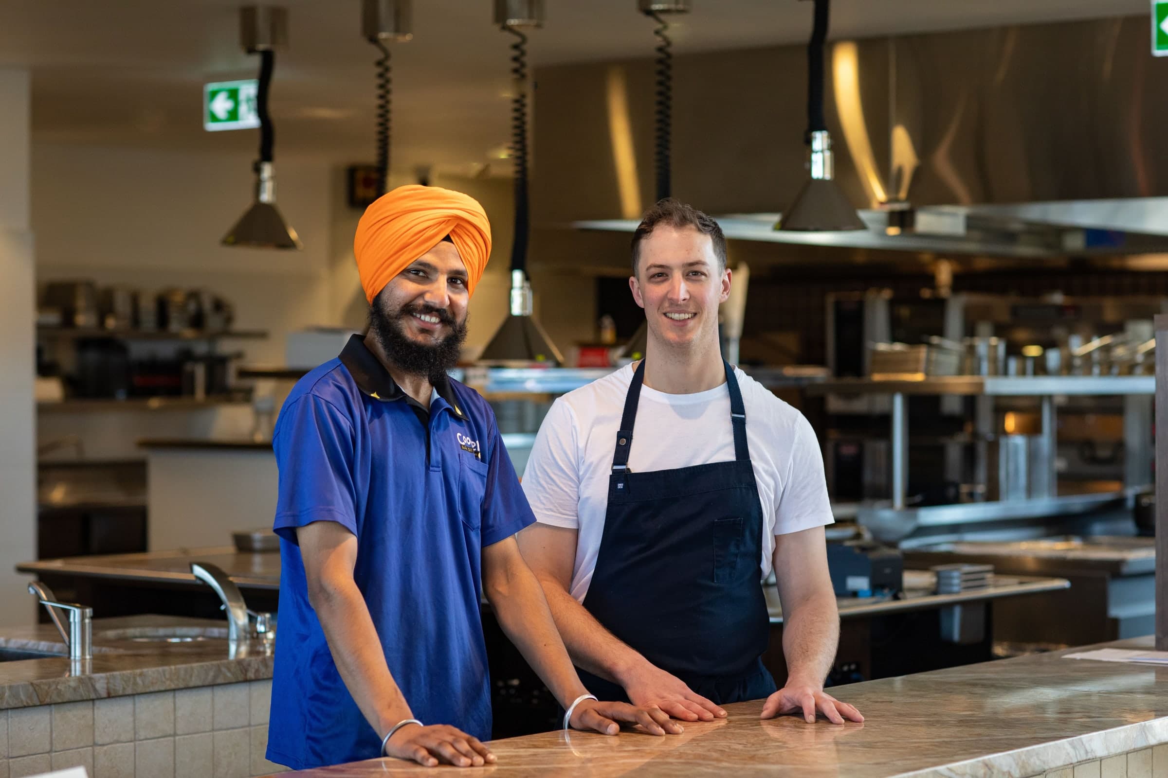The Cookers team on site in a commercial kitchen