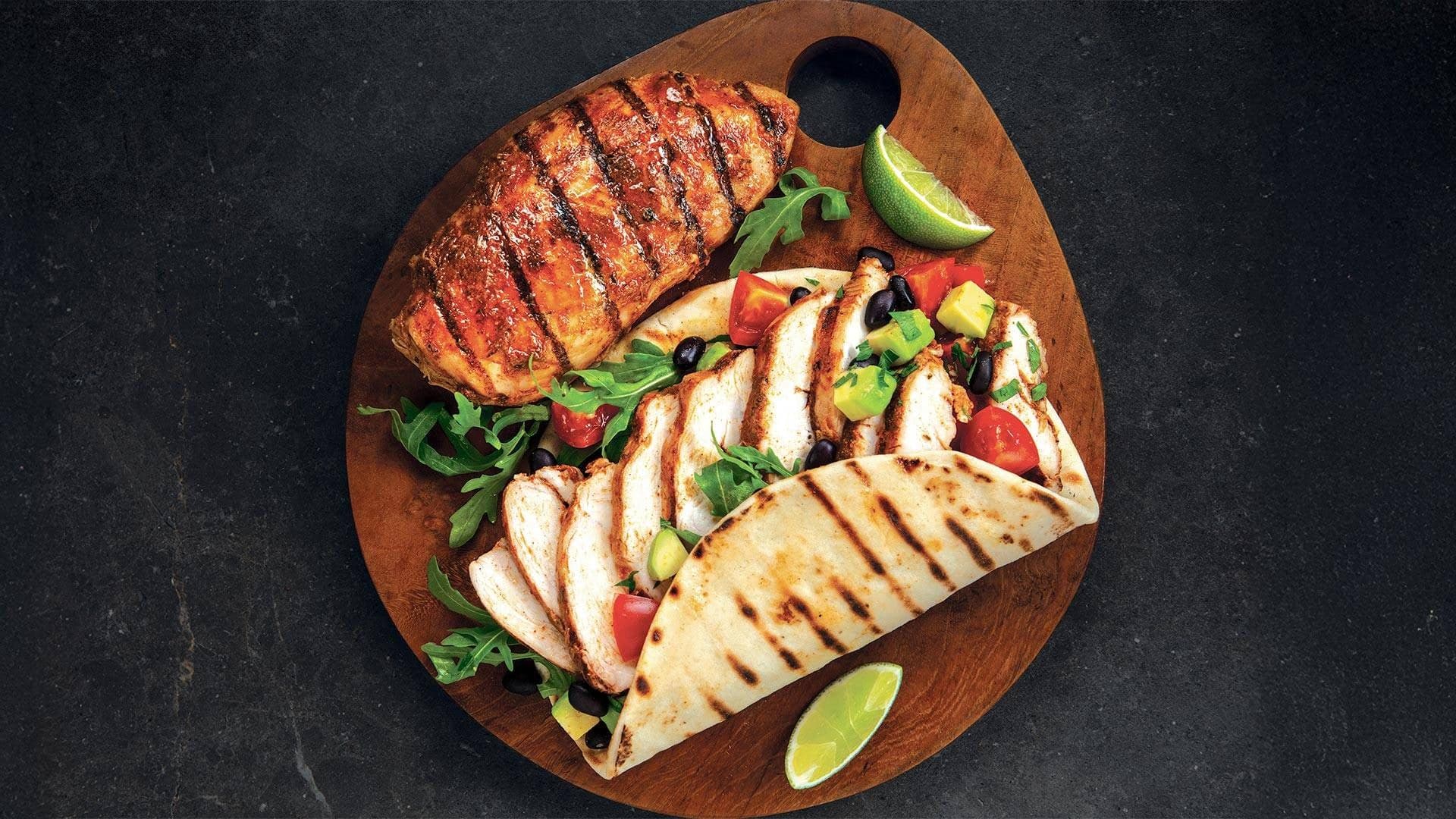 Plated M&J chicken